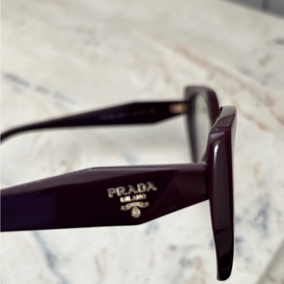 Prada garnet Rx eyeglasses - Picture 3 of 9